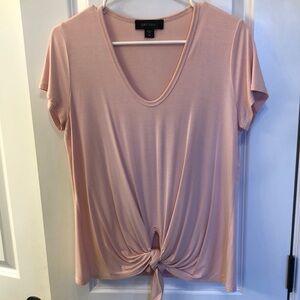 Karen Kane Pink Tie-Front Women's Top